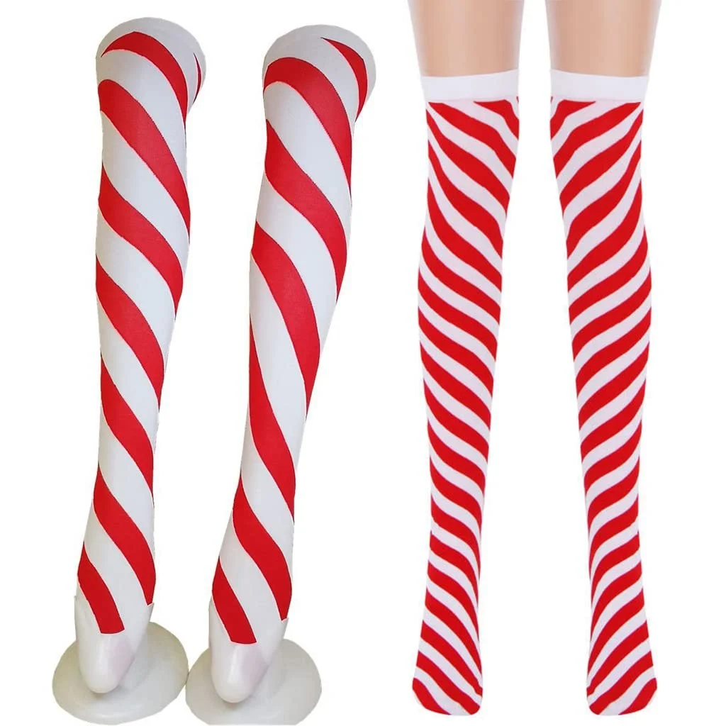 Жіночі панчохи до стегон Candy Cane, One Size, фото №4
