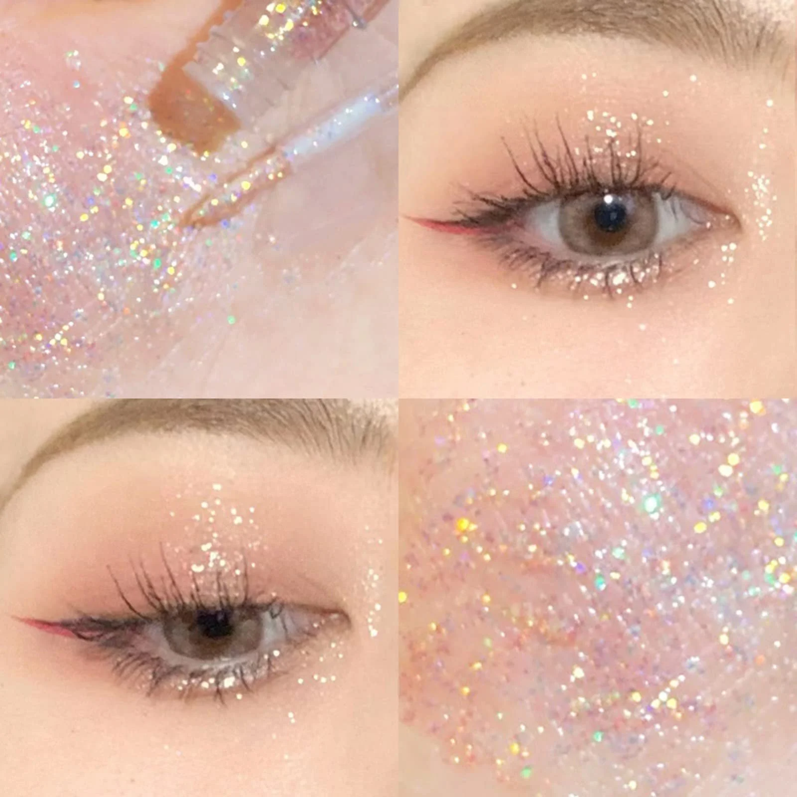 Жидкие тени для век Хамелеон, Металлик, с блестками, меняющие цвет, долговечная жидкая подводка-карандаш для век, фото №7 Жидкие тени для век Хамелеон, Металлик, с блестками, меняющие цвет, долговечная жидкая подводка-карандаш для век, фото №7