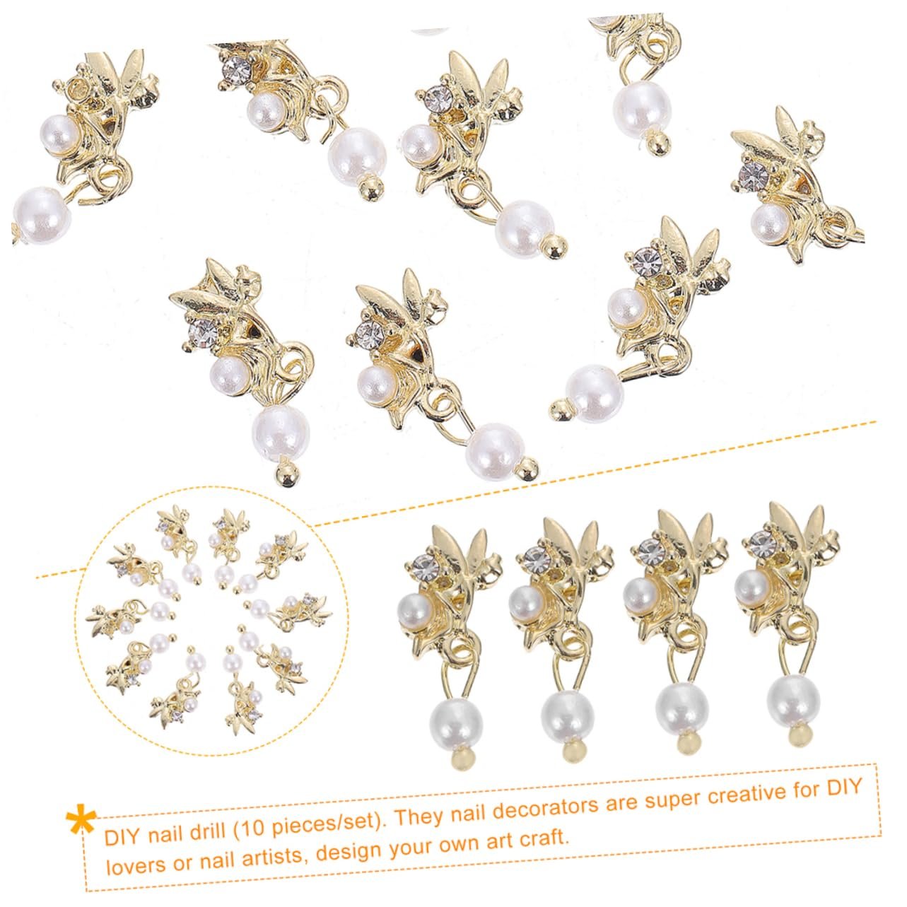 Набор украшений для ногтей (12 шт.) для самостоятельного создания сверкающего маникюра на дому, украшения для мобильного телефона, уникальная подвеска для маникюра, фото №3