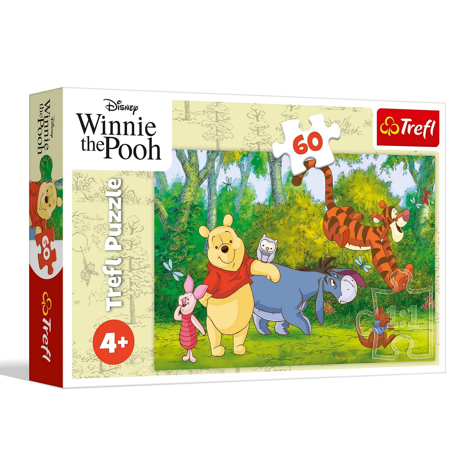 Пазлы Trefl Winnie the Pooh Delicious Honey 60 элементов для детей от 4 лет, фото №1