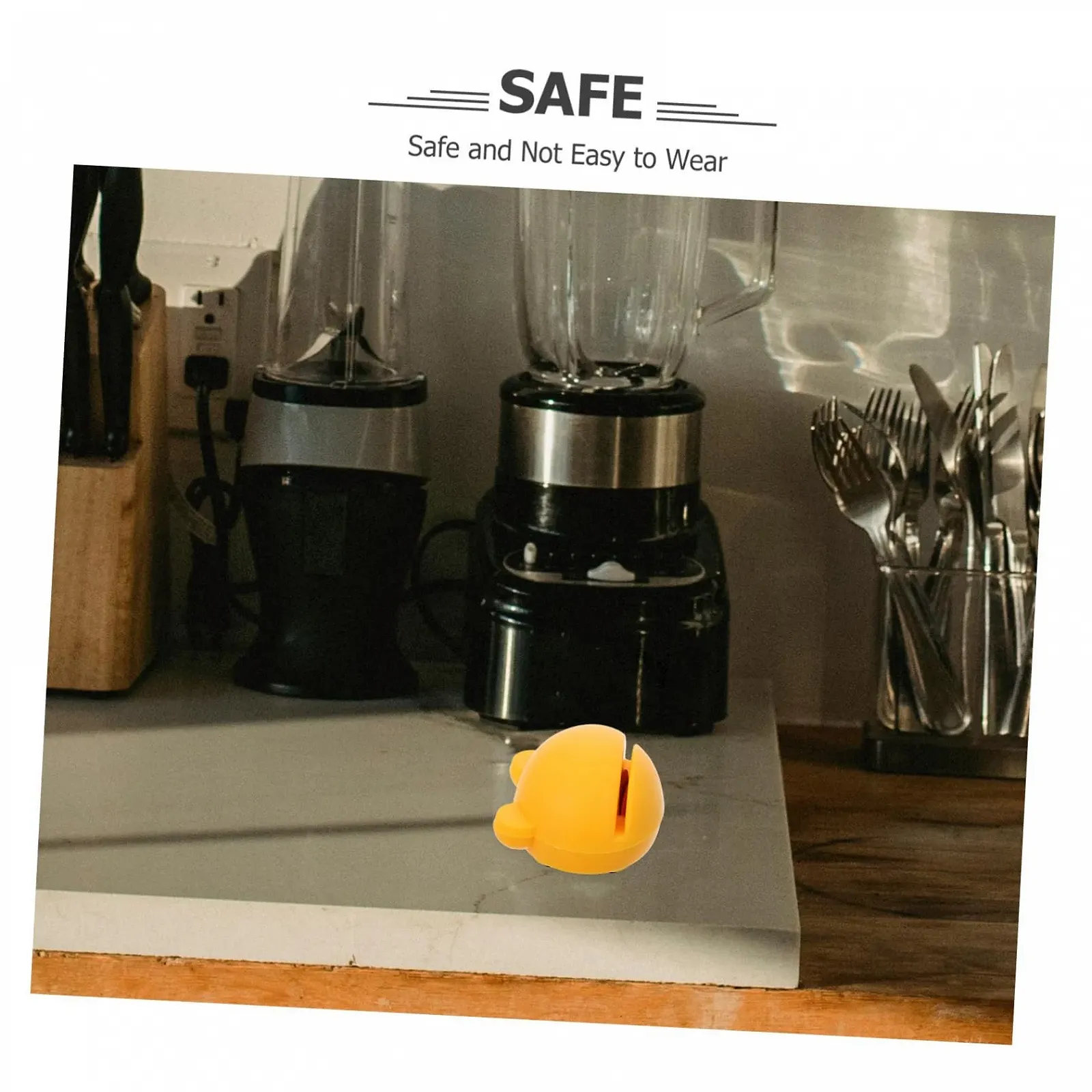 Точилка для ножей Mobestech Wasabi для серрейторных ножей и ножниц ABS желтая, фото №9