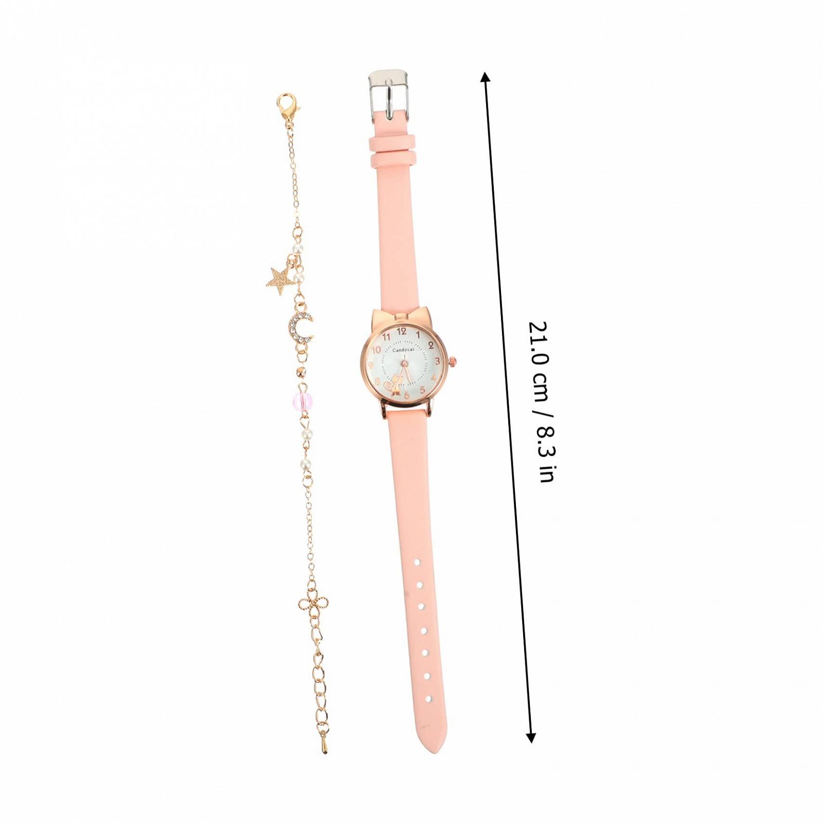 Часы Женские LIFKOME Кот Симпатичный Кожа Коричневый, фото №6