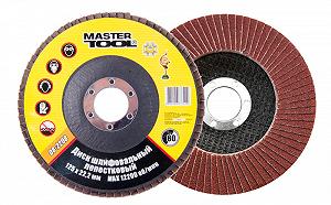 Диск шліфувальний пелюстковий MASTERTOOL Т27 зерно 80 125х22 мм 08-2208 - Фото 1