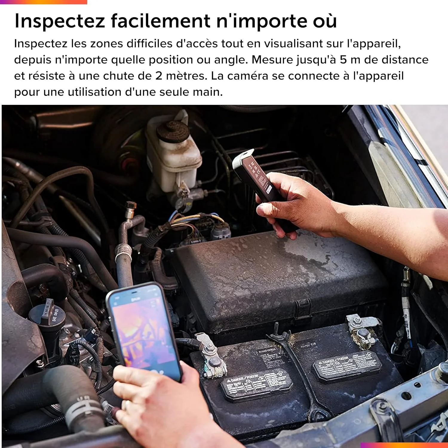 Тепловізійна камера FLIR ONE Edge Pro Чорний, фото №6 Тепловізійна камера FLIR ONE Edge Pro Чорний, фото №6