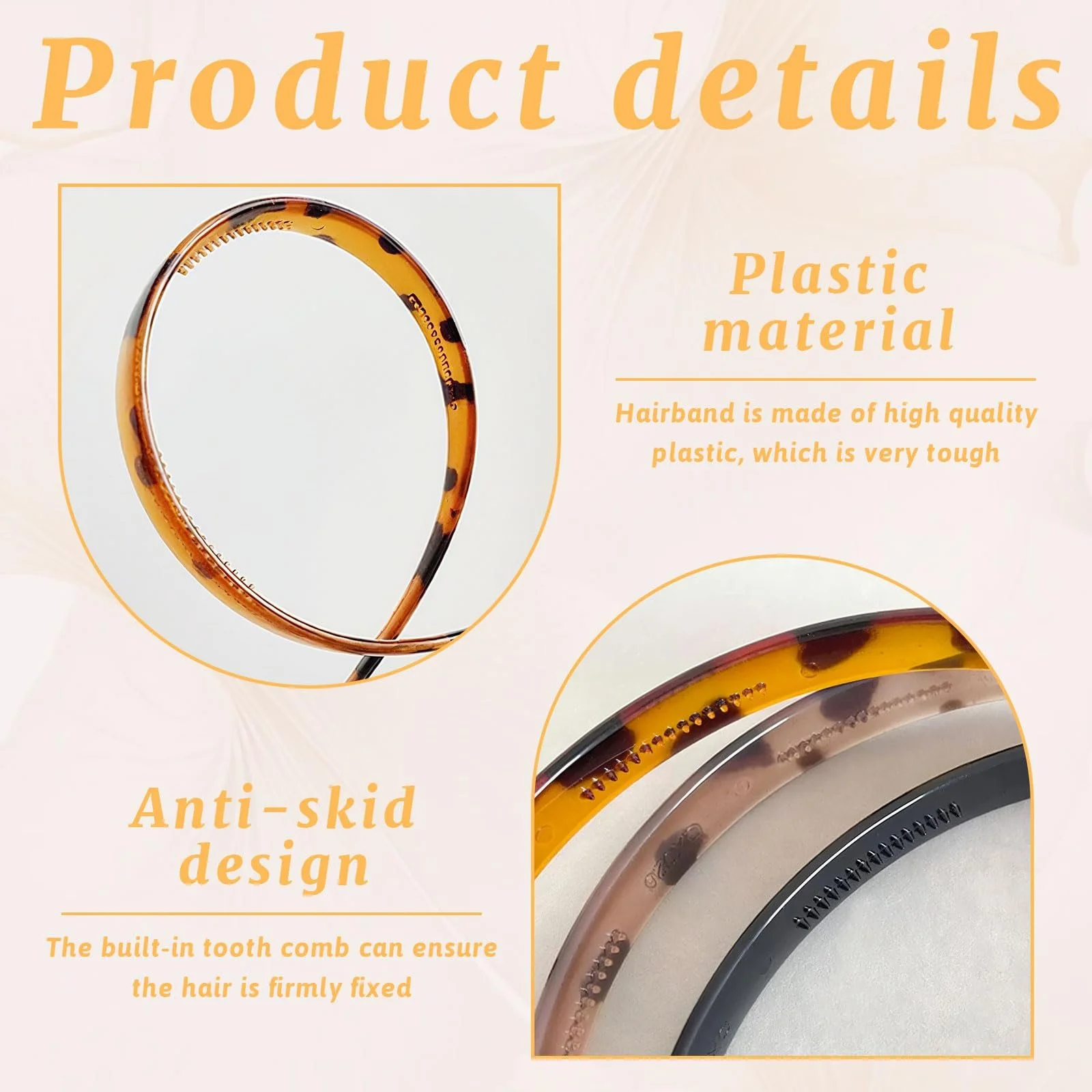 Набір 6 елегантних обручів на голову, фото №3