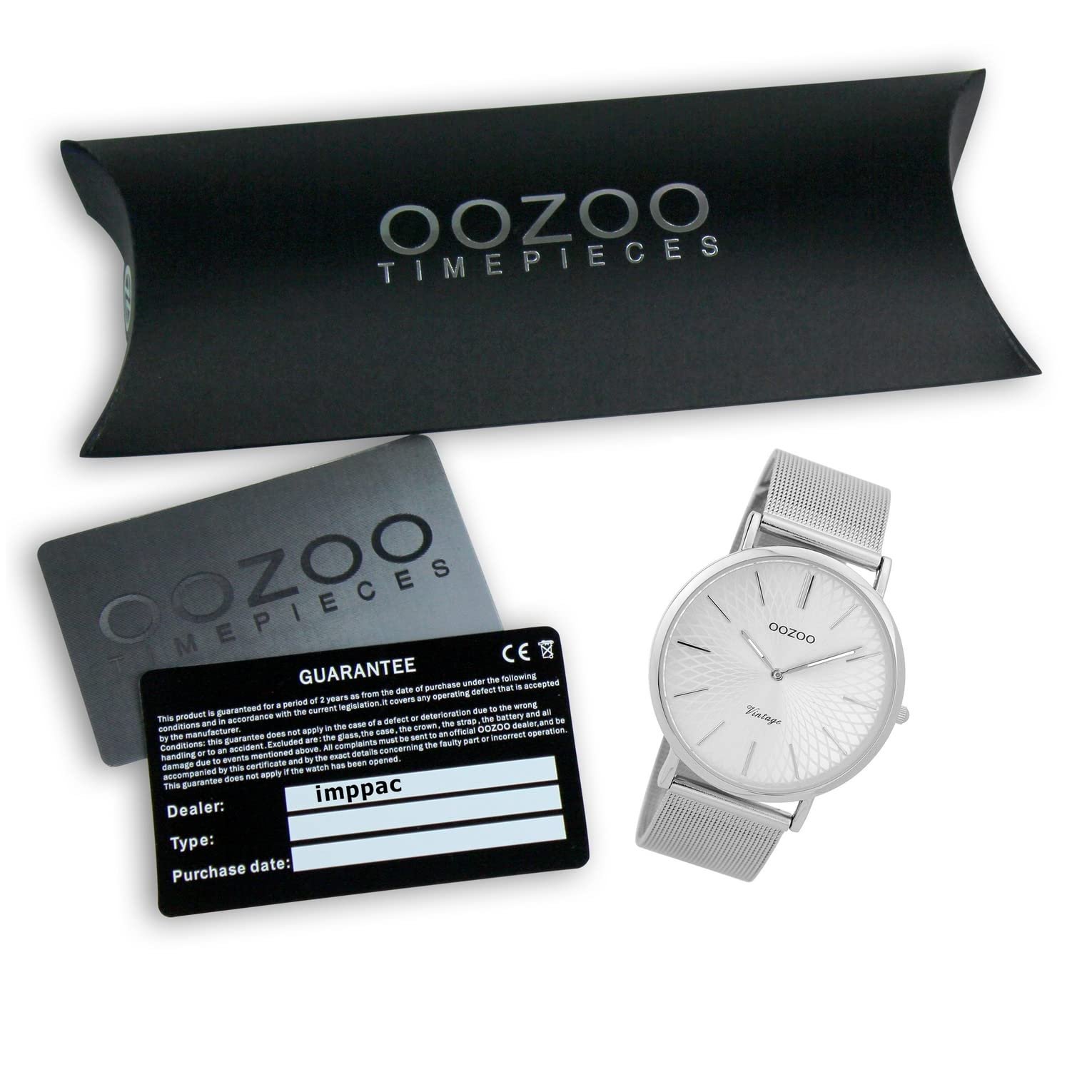 Женские часы Oozoo Vintage Ремешок из нержавеющей стали миланского плетения 40 мм Циферблат с мандалой, фото №7