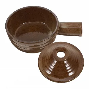 Горшок Mobestech для микроволновой печи с ручкой антипригарный с крышкой - Фото 1