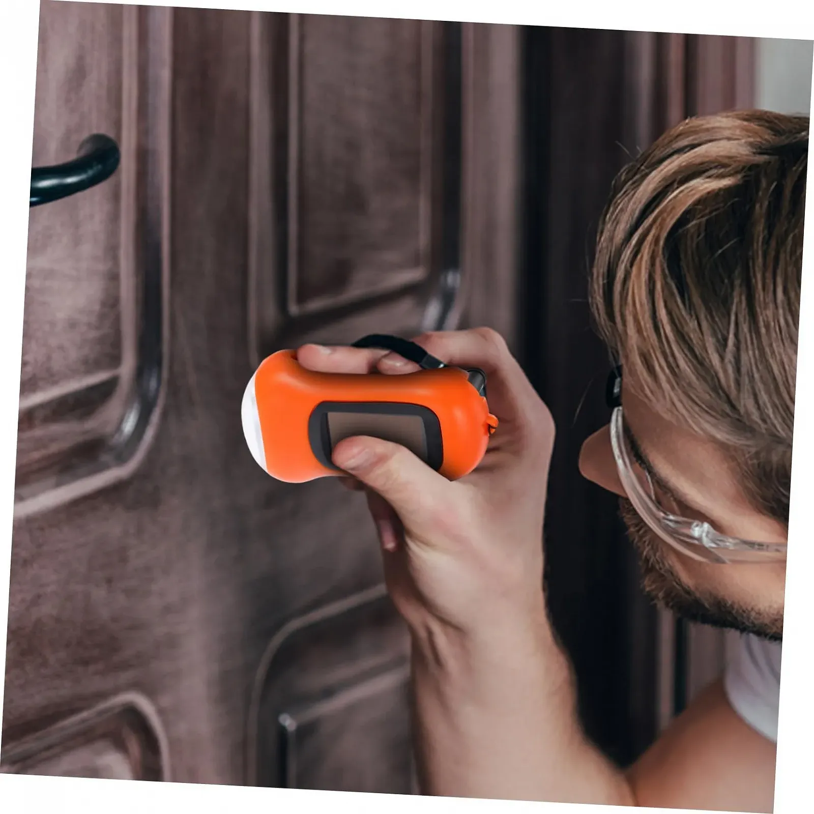 Ліхтар ручний з сонячною зарядкою, помаранчевий, фото №6