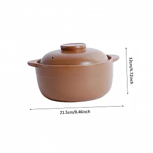 Кастрюля-сотейник Zerodeko 1.2 л керамическая с плоским основанием и защитой от ожогов synthetic.ua - Фото 1