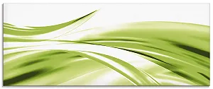 Скляна картина ARTland Abstract 2jenn: Beautiful green wave 50 x 125 см - Фото 1