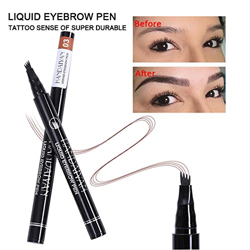 Карандаш для бровей Cocohot 4 Fork Waterproof Durable Liquid Eyebrow Pencil, фото №6