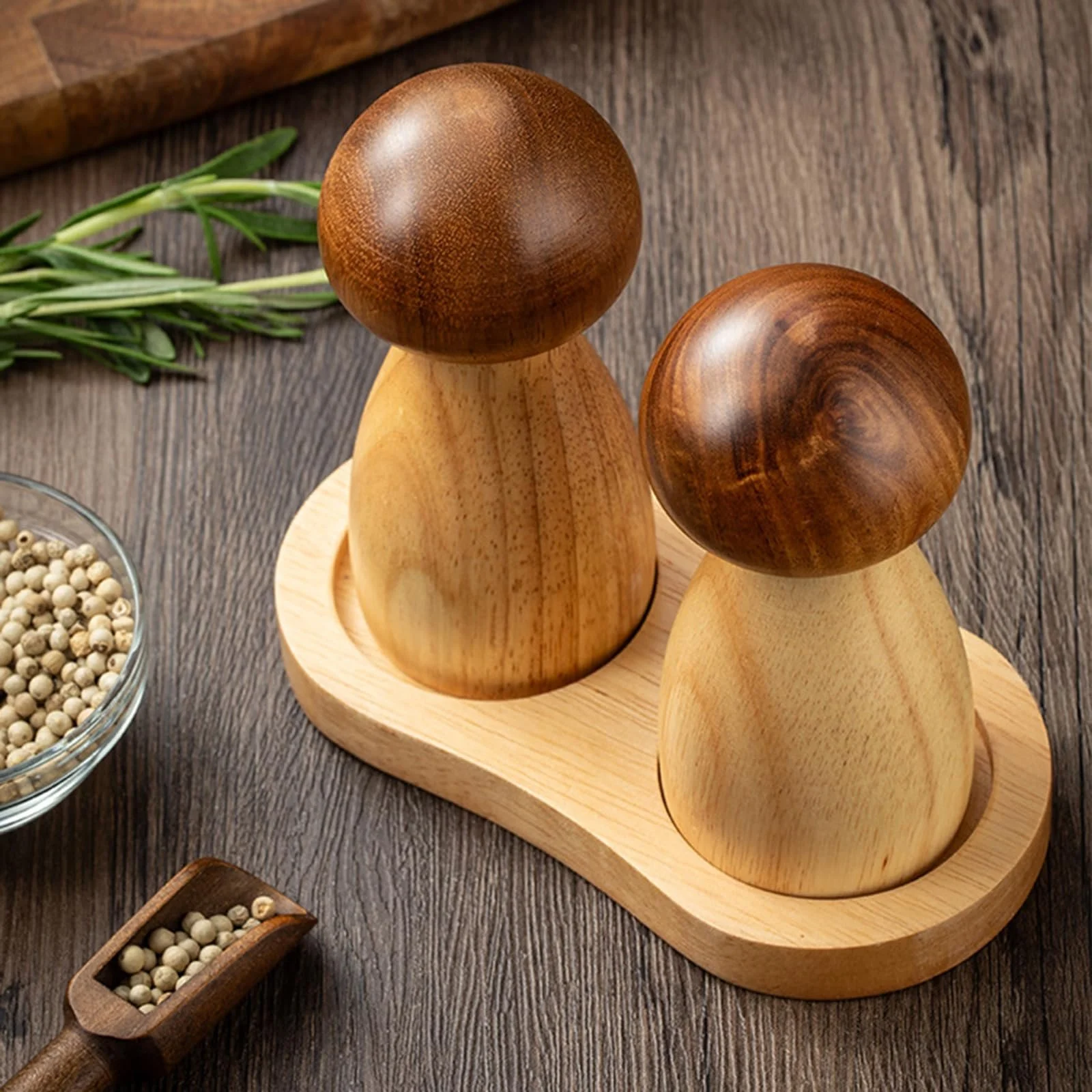 Ручна Дерев'яна Млин Регульована Зернистість Сіль Перець, фото №6