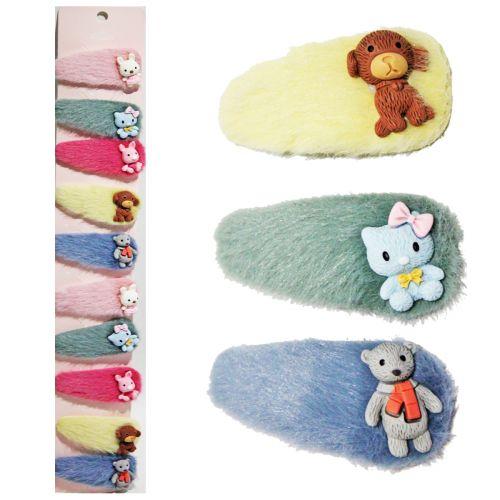 Заколки меховые вид 2 10 шт [tsi201001-ТSІ], фото №1