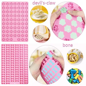 Килимки для випікання 2 шт. Mini Silicone Mould силіконові для шоколаду помадки Рожевий - Фото 1