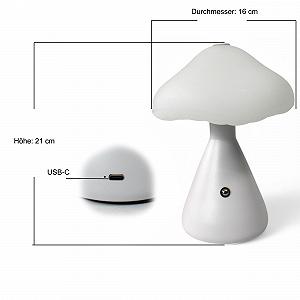 Настольная лампа Arnusa PL601 светодиодная аккумуляторная сенсорная 21 см synthetic.ua - Фото 1