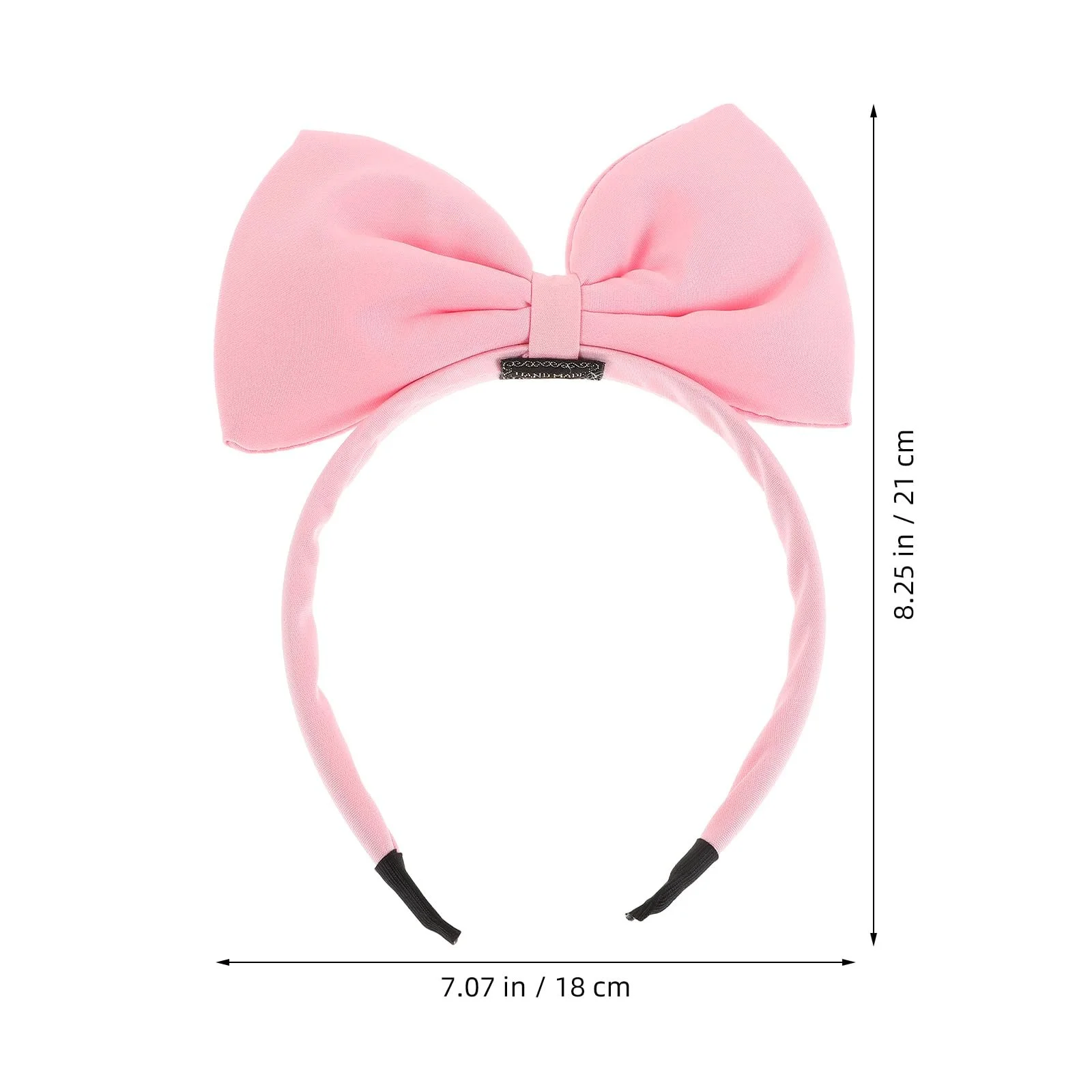 Обруч Beavorty Бант Великий Рожевий, фото №5