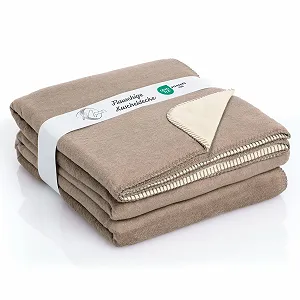 Двусторонний шерстяной плед Moon Luxury - Фото 1