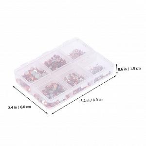 Стразы для ногтей FRCOLOR Стеклянные стразы Плоская задняя часть Цвет шампанского Дизайн ногтей DIY Украшения для ногтей Одежда Обувь Мобильные аксессуары Маникюрные принадлежности synthetic.ua - Фото 1