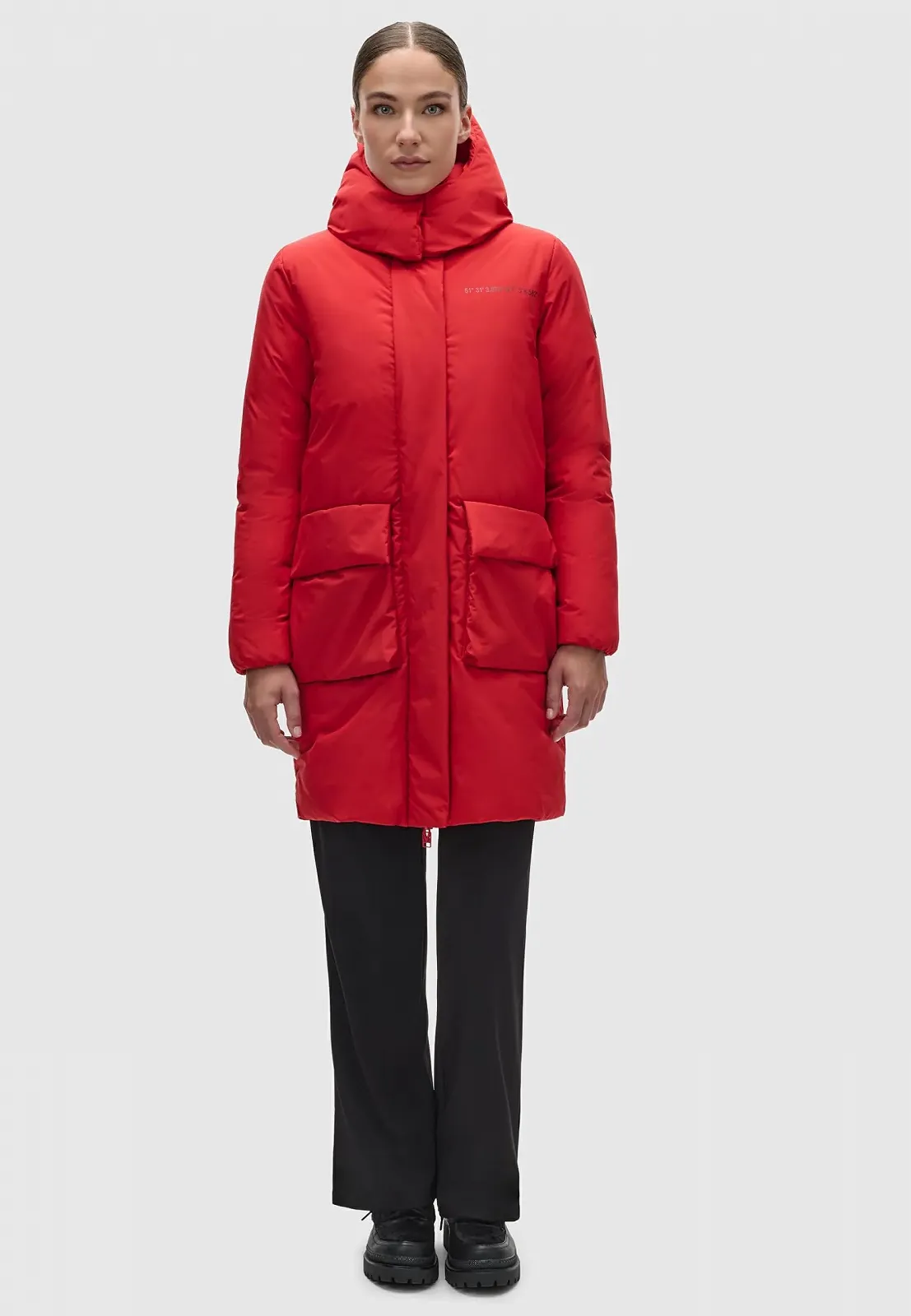 Куртка зимняя Marikoo Nanami 16 Женская Длинная Теплая с капюшоном, фото №4
