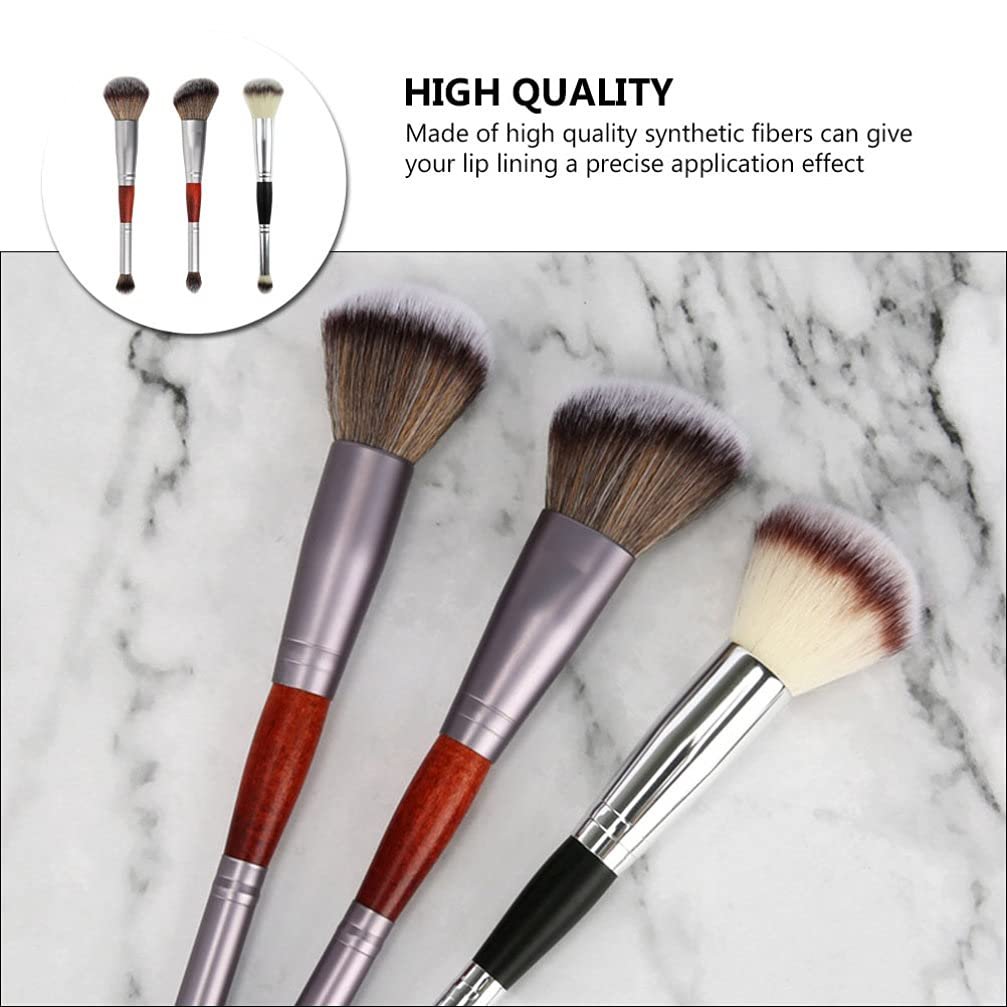 Кисти Minkissy Cosmetic Make-Up Eyeshadow Applicator Blush Набор 3 шт., фото №2