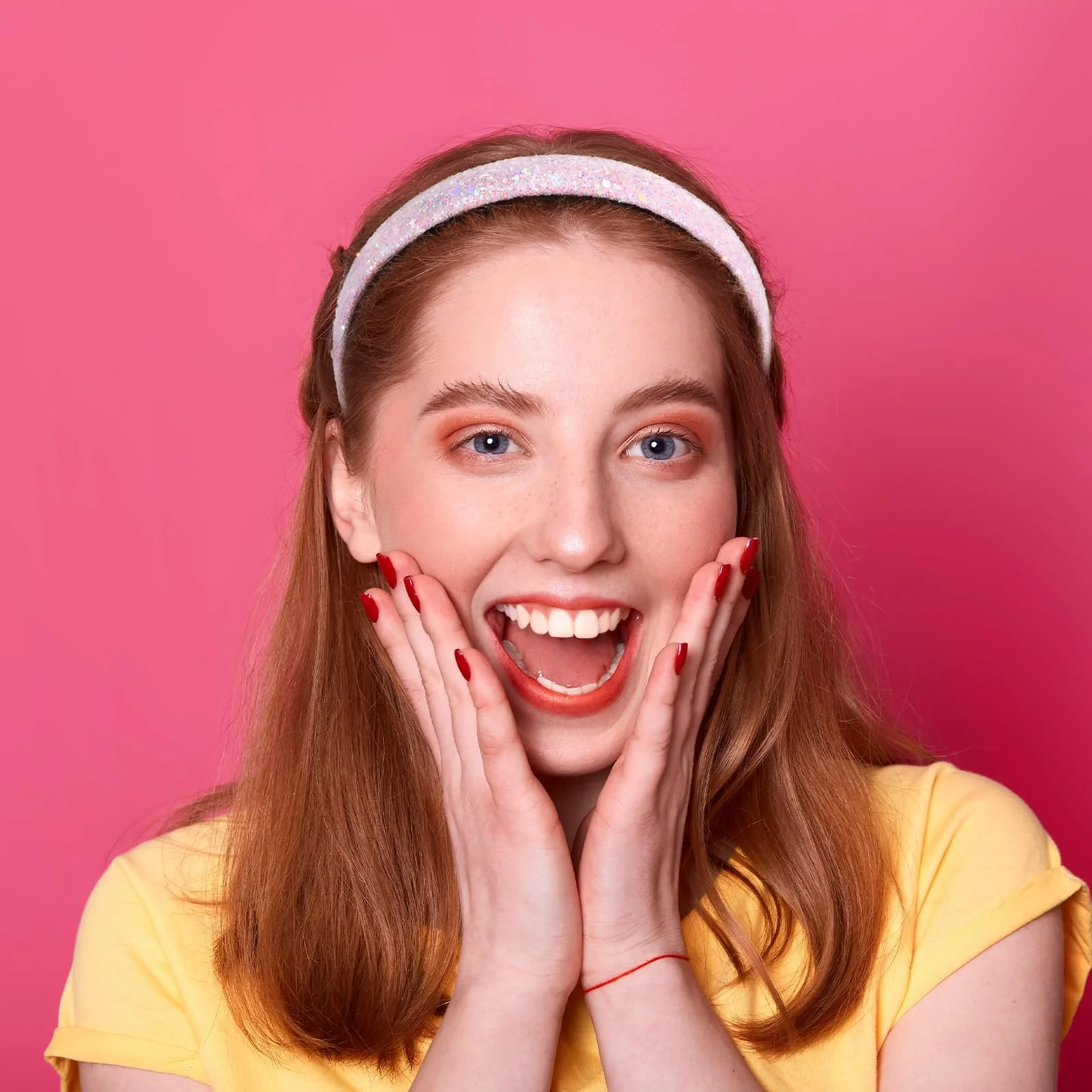 Набір із 3 дитячих обручів для волосся з блискітками, фото №6 Набір із 3 дитячих обручів для волосся з блискітками, фото №6