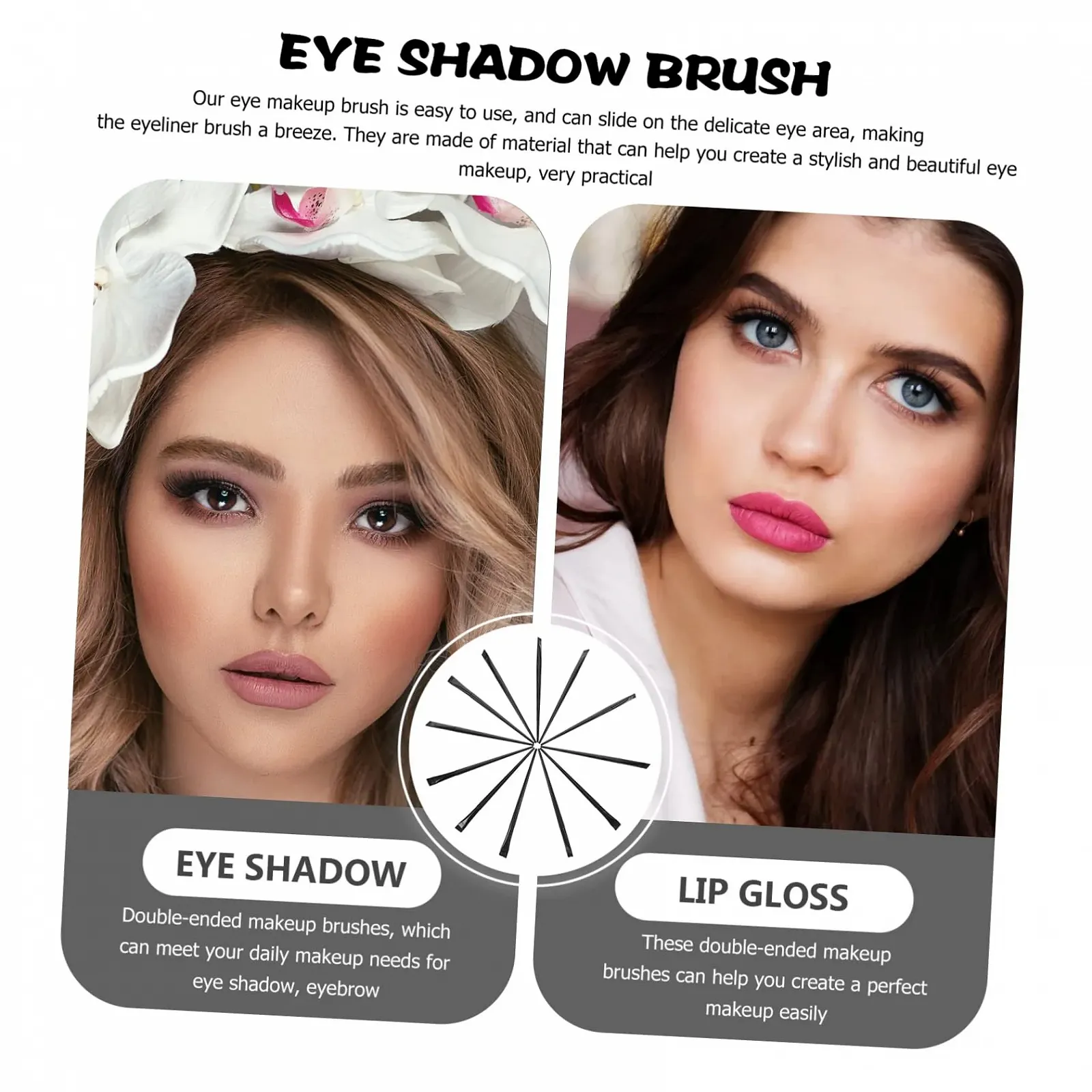 Кисти для подводки Ipetboom 12шт, фото №3