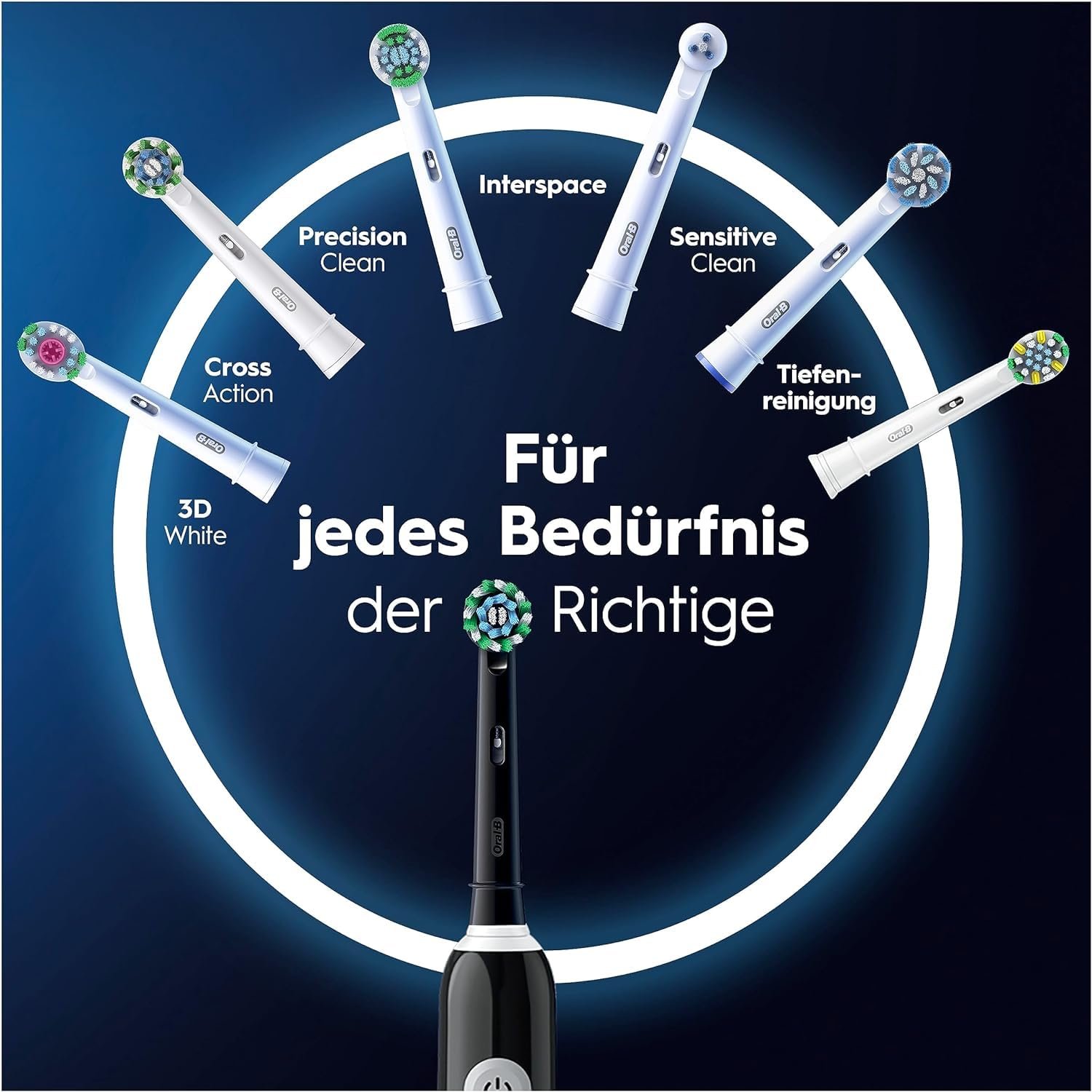 Електрична зубна щітка Oral-B Pro Series 1, подвійна упаковка, 2 змінні насадки, 3 режими чищення та датчик тиску, рожева/чорна, фото №4