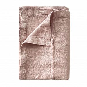 Покривало для ліжка JOWOLLINA Rasa 100% льон, випраний камінням (Nude, 170 x 250 см) - Фото 1