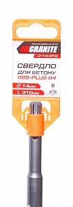 Свердло для бетону GRANITE SDS-PLUS S4 14х310 мм 0-14-310 synthetic.ua - Фото 1