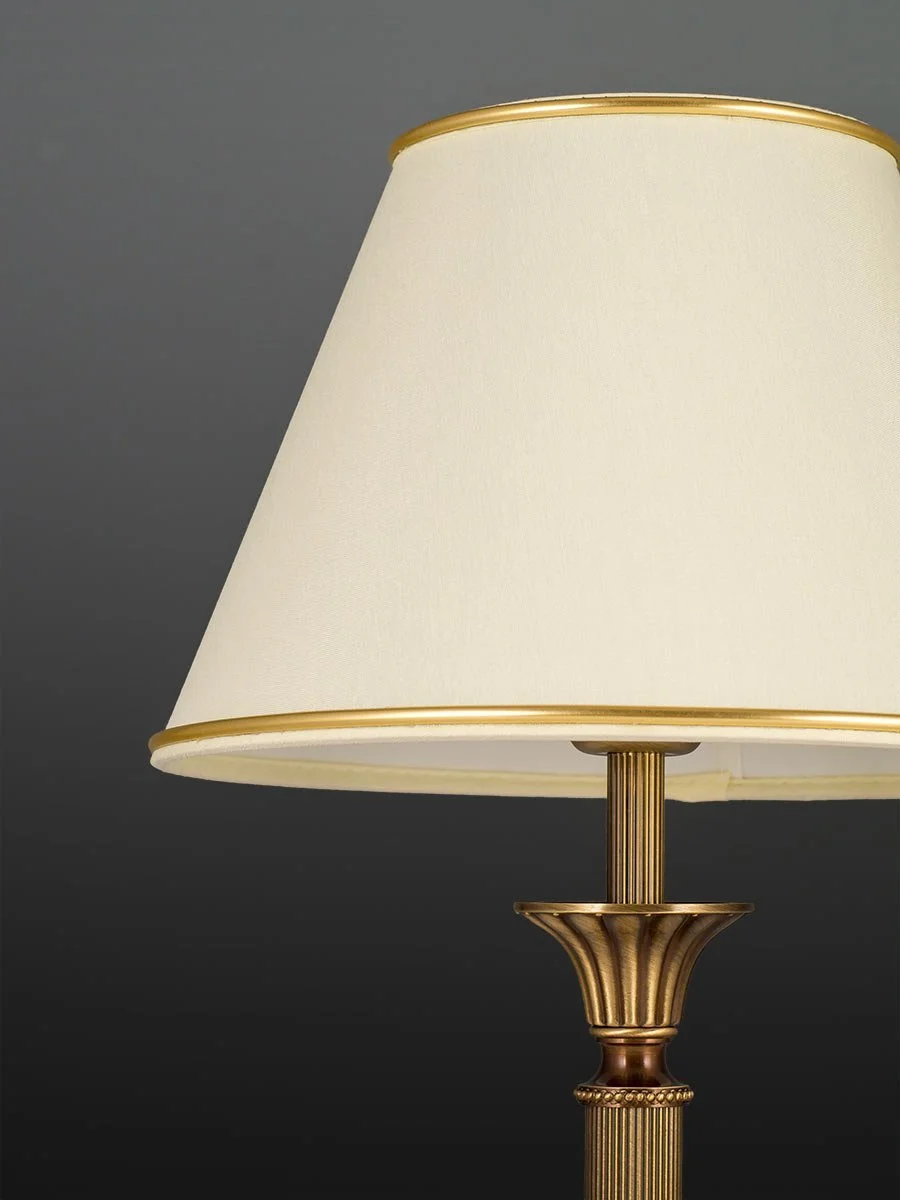 Настільна лампа 403775/1 в стилі модерн, антична латунь, 1xE14 Пастельно-жовтий, фото №4