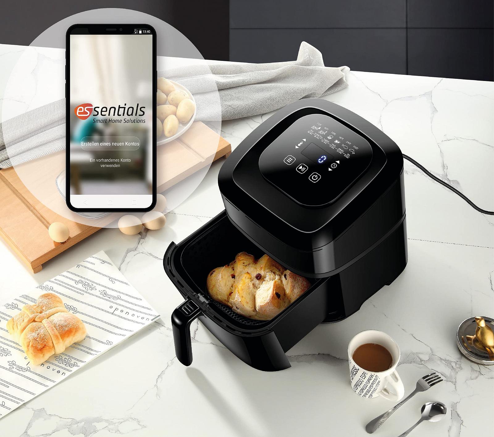 Умная Фритюрница Smart WiFi Горячий Воздух 5.5 Литра Без Масла (1800 Вт), фото №2