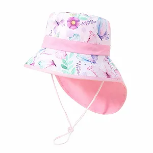 Детская солнцезащитная шляпа для девочек, мультяшная - Фото 1