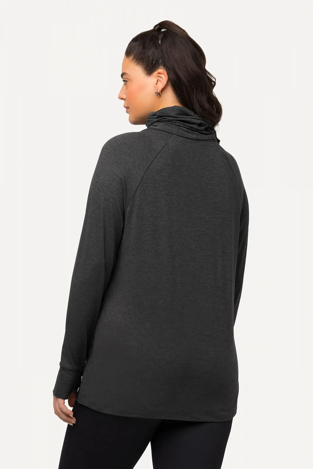 Жіночий светр Ulla Popken великого розміру, дуже м'який, отвір для великого пальця 821600, фото №3