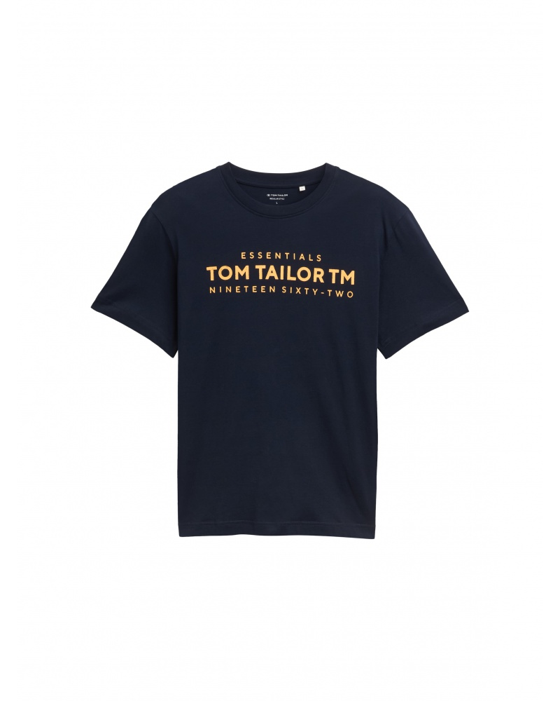 Футболка MEN'S  1045631-10668 Tom Tailor Темно-синій M, фото №4