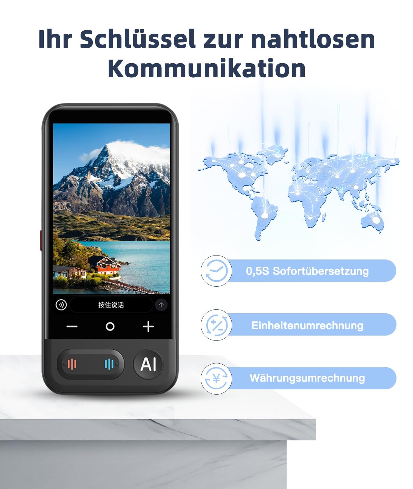 Переводчик AI Голосовой с Большим Дисплеем, фото №3