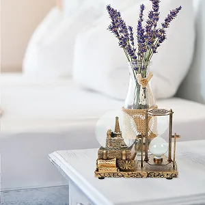 Песочные часы VICASKY с хрустальным шаром и музыкой, украшение для стола, смола, винтажный стиль synthetic.ua - Фото 1