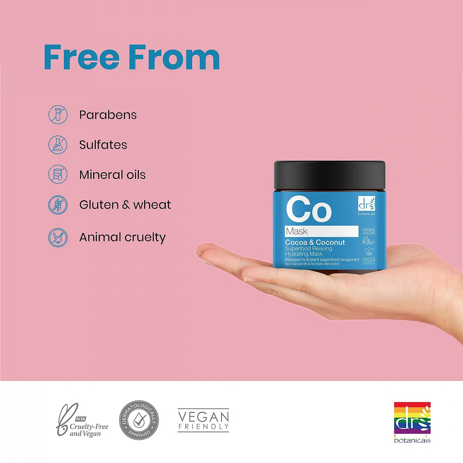 Маска Dr Botanicals Cocoa and Coconut Superfood Invigorating Moisturising Увлажняющая, фото №7