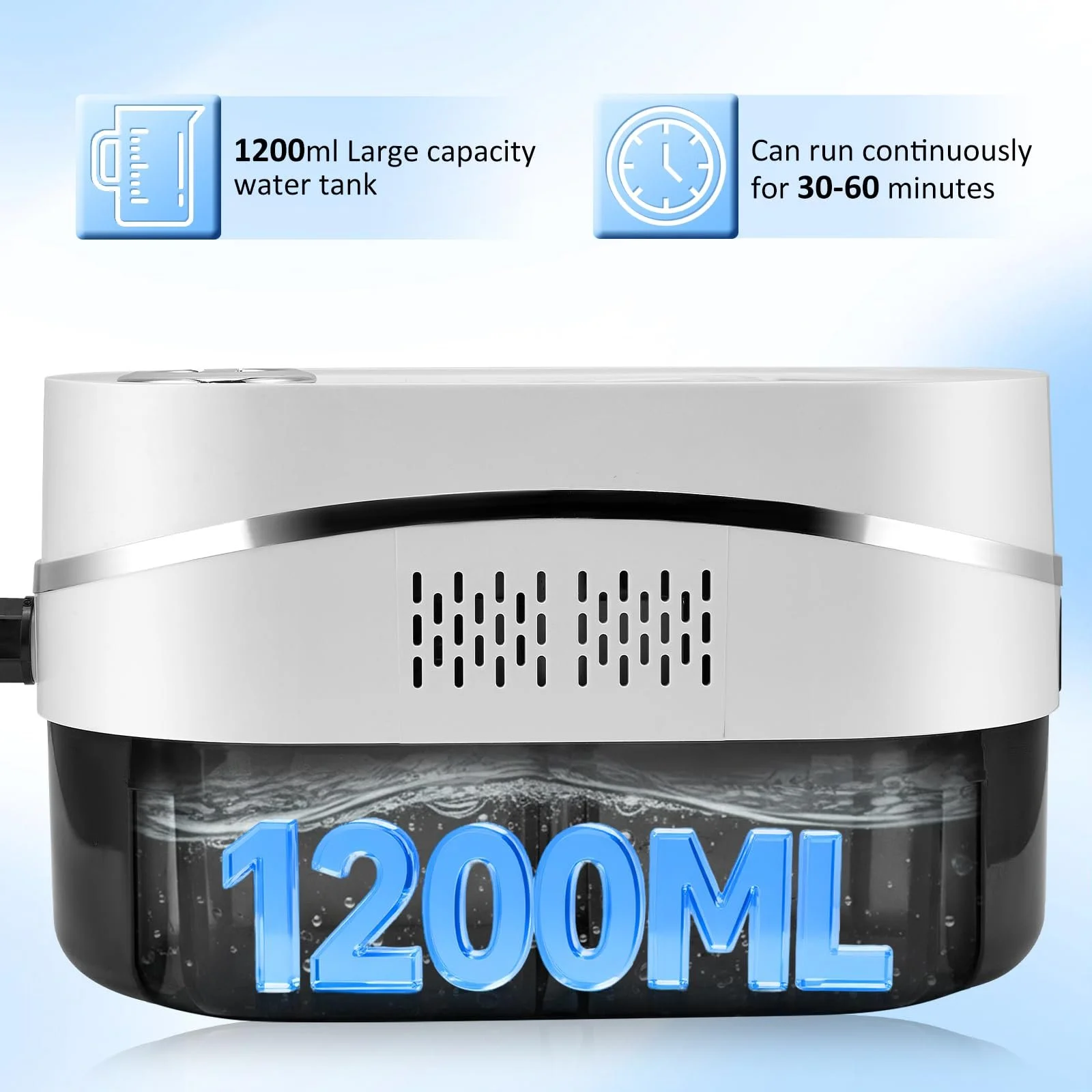 Пароочисник ручний 2500 W 1200 мл 4.5 Bar з 8 аксесуарами та сенсорним екраном, фото №8