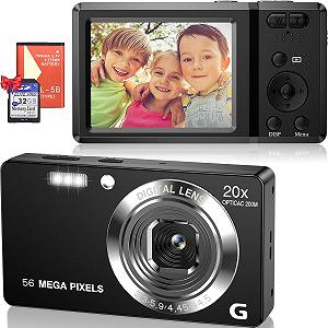 Фотоаппарат Fayibuy F5 56Мп / 4K / 20Х зум / Черный - Фото 1