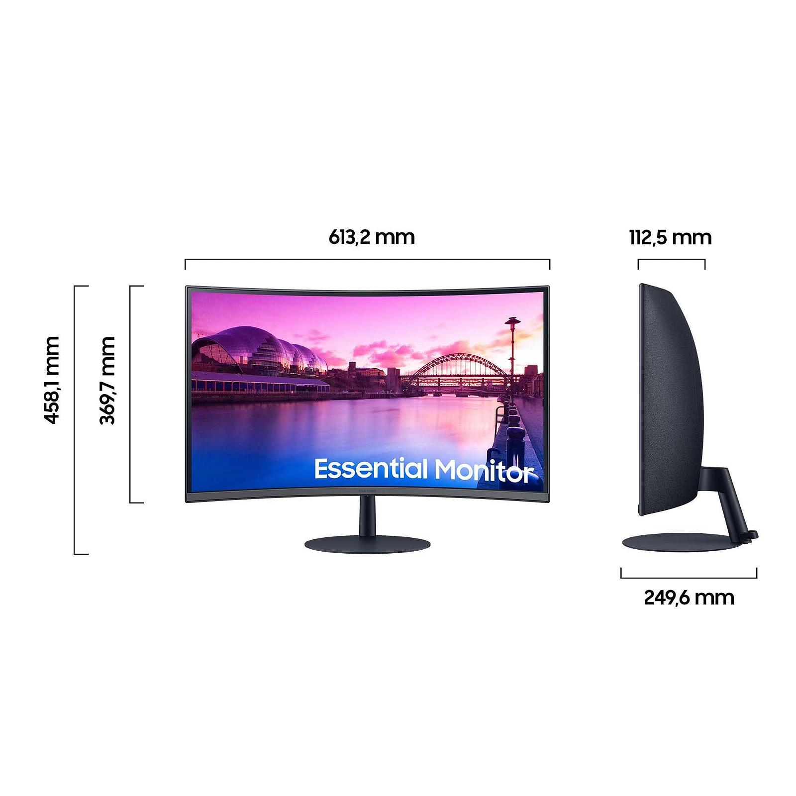 Монитор Samsung Curved Essential S27C390EAU 27 дюймов, VA панель, Full HD, Eco Saving Plus, Встроенные стерео динамики, Время отклика 4мс, Частота обновления 75Гц - Черный, фото №2