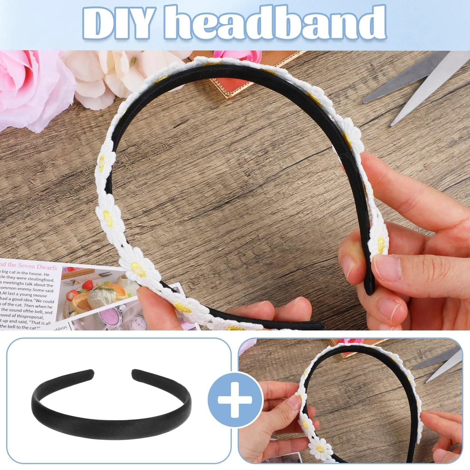 Обруч Атласний Широкий, фото №3