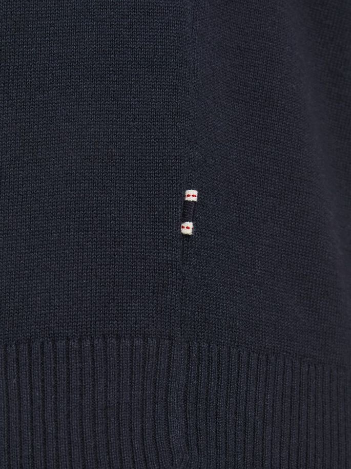 Пуловер JJEBASIC KNIT CREW NECK NOOS 12137190-Navy Blazer Jack&Jones Темно-синій S, фото №3
