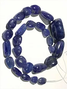 Бусины Танзанит Наггетсы Гладкие 9 x 11 - 12 x 18 мм, нить длиной 35.5 см бусины из драгоценных камней для ожерелья, браслета synthetic.ua - Фото 1