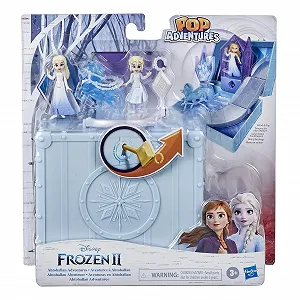 Игровой набор Disney Frozen 2 Pop-Up Adventure Ahtohallan Adventure с ручкой, включает 2 куклы Эльзы synthetic.ua - Фото 1