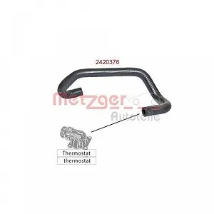 Шланг радіатора METZGER 2420376 для NISSAN OPEL RENAULT GENERAL MOTORS synthetic.ua - Фото 1