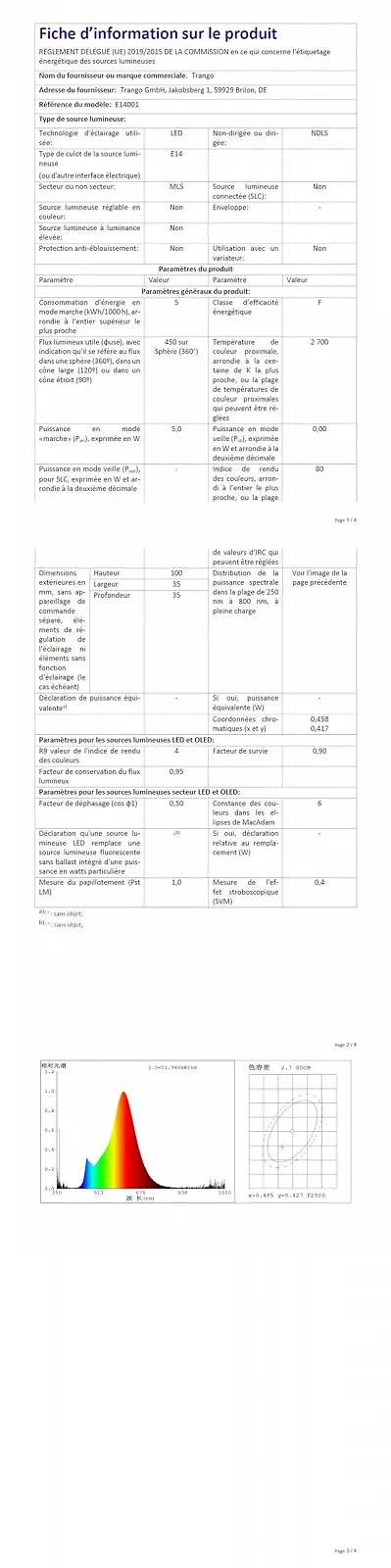 Настільна лампа Trango 2017-21C-L LED сенсорна з бежевим скляним абажуром E14 5 Вт 2700 К Бежевий, фото №12