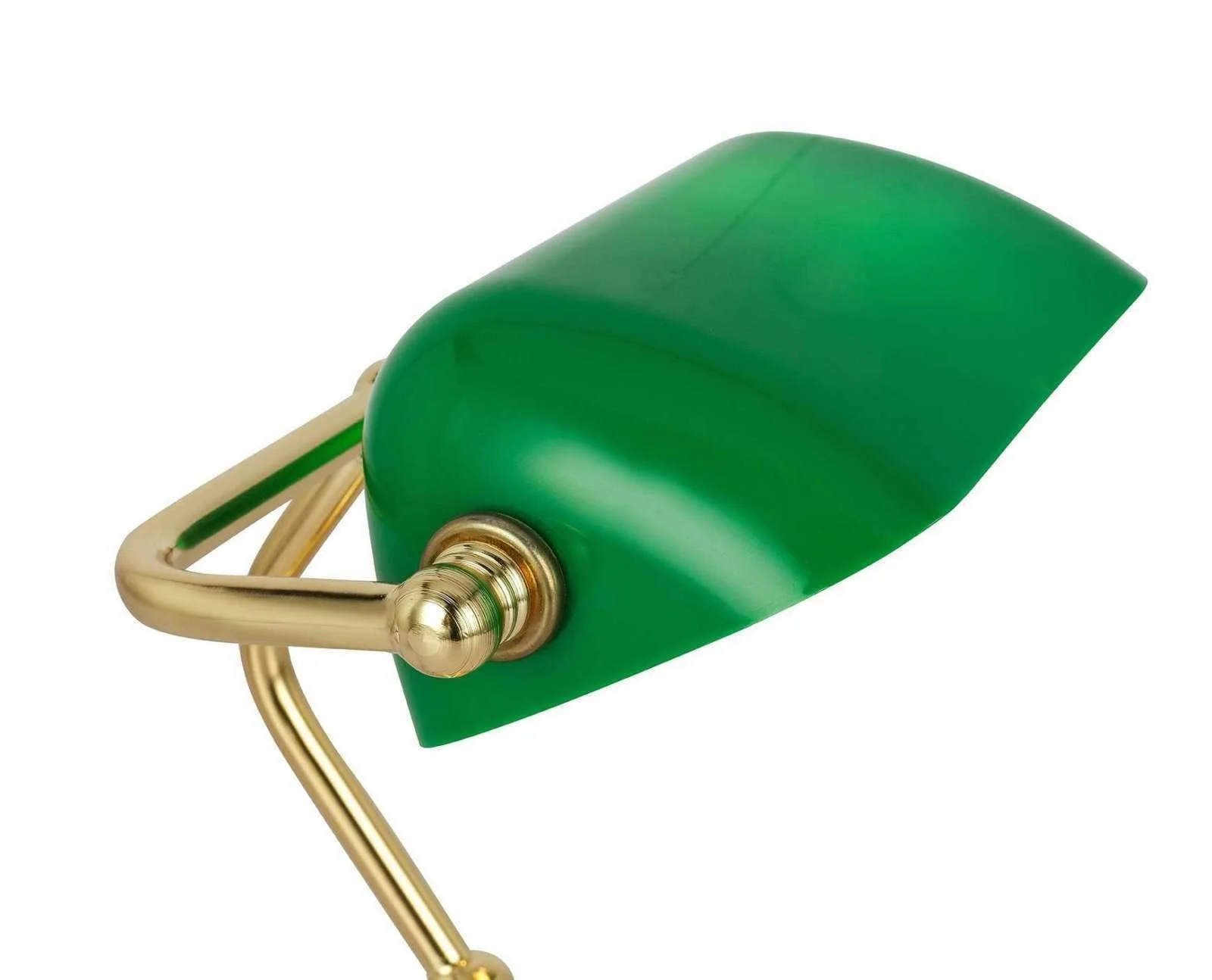 Настольная лампа GLOBO Retro Banker Lamp 24917, зеленая, латунь, металл, фото №4