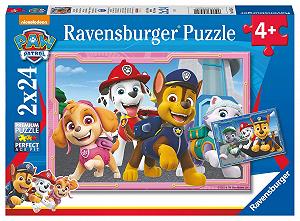 Пазл Ravensburger Paw Patrol 80534 Герои-собаки 2 x 24 элемента - Фото 1