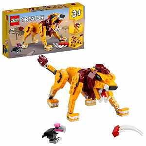Конструктор LEGO Creator 3-in-1 31112 Дикий лев Страус и бородавочник Игрушечные животные для детей - Фото 1