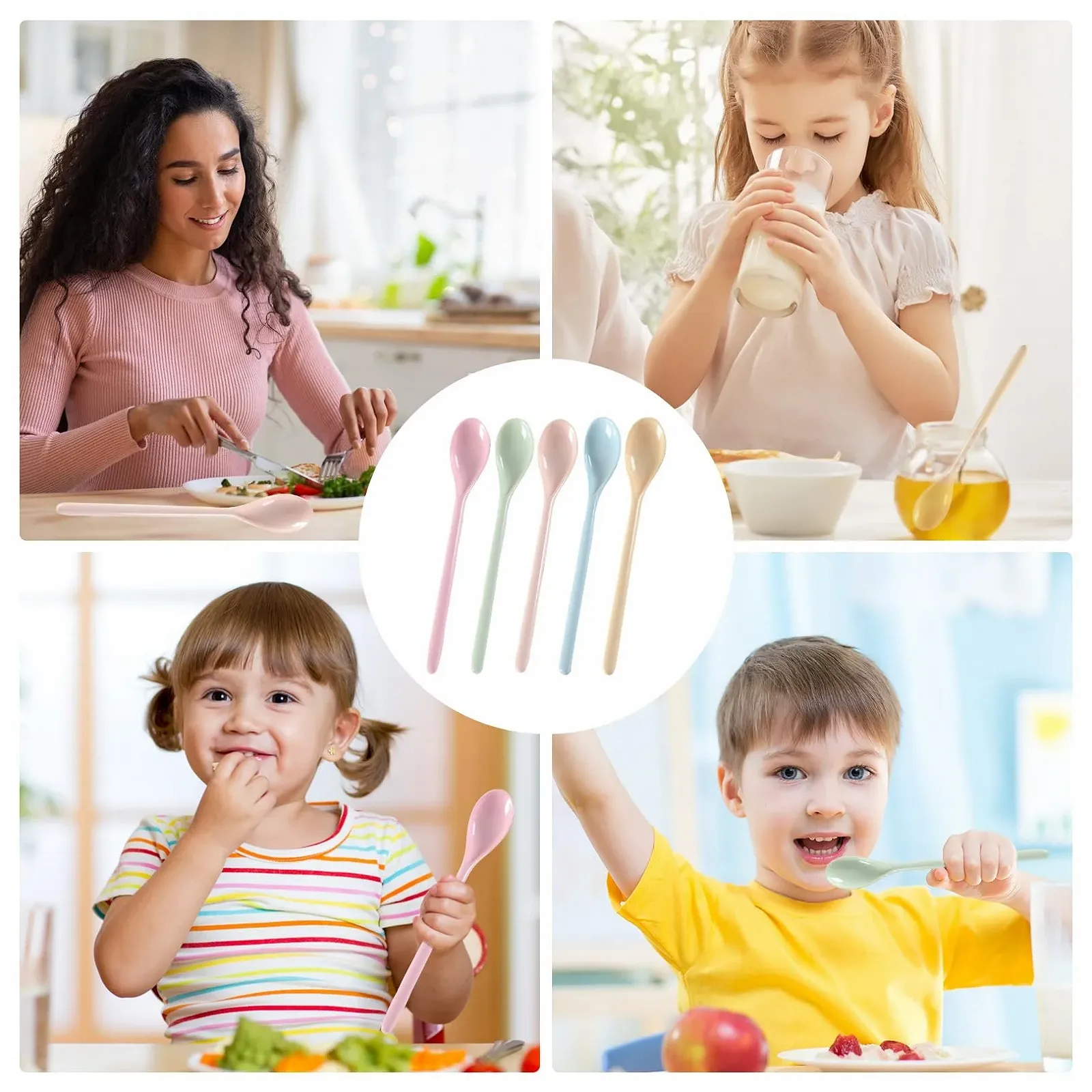 Набор из 5 ложек пластиковых, фото №7